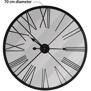 Large Metal Oversized Roman Numerals Wall Clock by WALPLUS