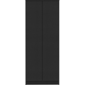 Malvern 2 Door Wardrobe Bedroom Set - Black by Seconique