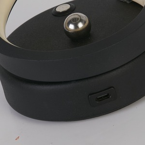 Rechargeable Black Sculptural Led Table Lamp - Black by Lighting Collection