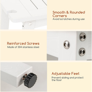 Shower Bench Seat Shower Stool by Costway