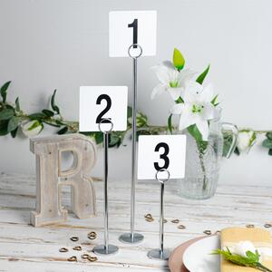 Table Numbers with Holders - 30cm - Silver / 25 by Argon Tableware