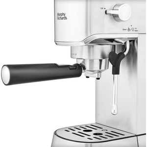 Morphy Richards Manual Compact Espresso Machine - Silver by Morphy Richards