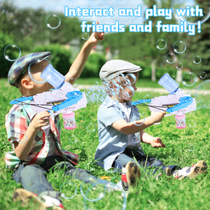 Bow Arrow Bubble Maker Water Gun Toy - blue