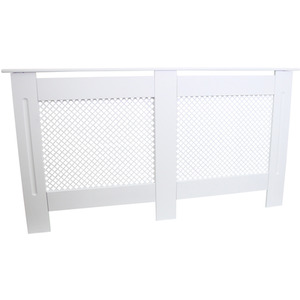 Radiator Cover MDF White 1720mm - White by Monstershop