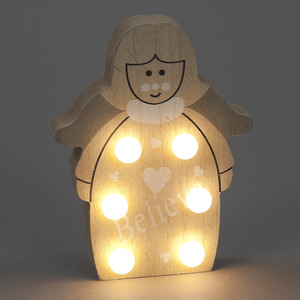 Wooden Angel - Light Brown/neutral by SnowTime