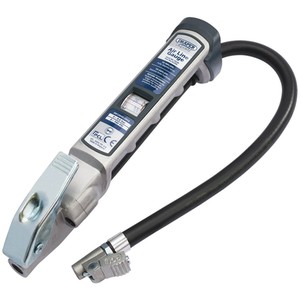 Draper Air Line Gauge Lock-On Connector - Silver, Black by Draper