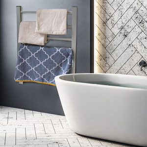 Electric Towel Warmer Rail 100W - Silver by Actiasgear