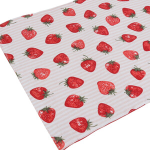 Strawberry Table Runner - Red by My Home