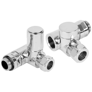 Bray Dual Fuel Heated Towel Rail, Straight, Chrome - Chrome by SolAire Heating Products