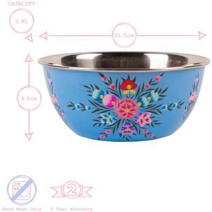 Pansy Picnic Bowl - 21.5cm - Ocean Pansy / 21.5cm by Billy Can