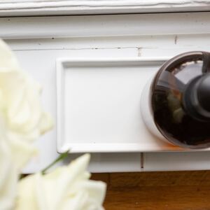 Ceramic Soap Dispenser Tray - White - White by Harbour Housewares