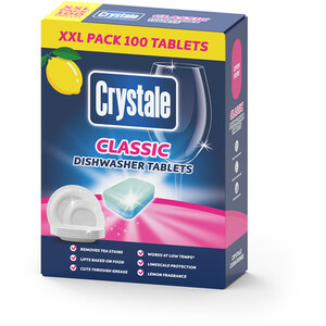Crystale Lemon Dishwasher Tablets - White