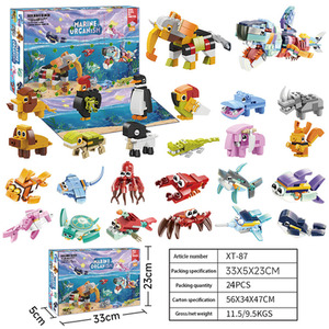 Marine Animal Advent Calendar Blind Box - Blue by Livingandhome