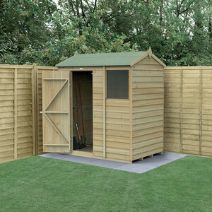 4LIFE Reverse Apex Shed 6x4 by Forest Garden