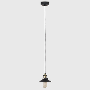 Cononial Black Ceiling Light Pendant - Black by ValueLights
