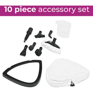 Neo 10 in 1 1500W Hot Steam Mop Cleaner and Hand Steamer - Black by Neo