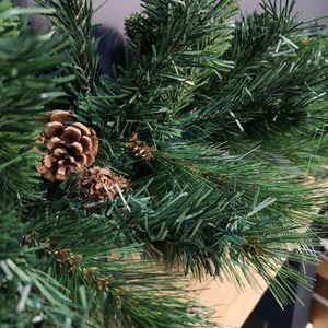 Green Christmas Garland with Pine Cones and Mixed Needles - Green by Samuel Alexander
