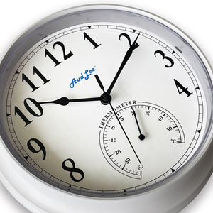 Tub Wall Clock with Thermometer by Audlee