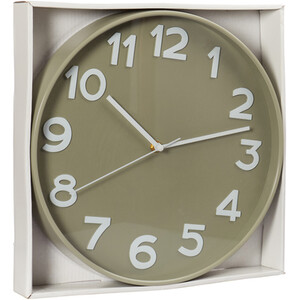 Modern Wall Clock - Stone & White