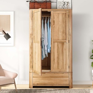 Oak Effect Bedroom Furniture Trio Set - Oak by Comfy Living