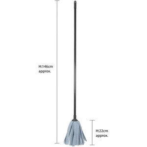 Super-Absorbent Lightweight Synthetic Floor Mop - Grey by JVL