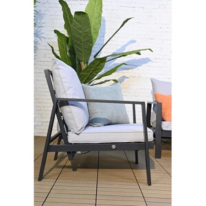 Capri Lounge Set - Black & White