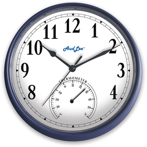 Tub Wall Clock with Thermometer by Audlee