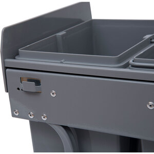 HOMCOM 40L Sorter Kitchen Recycle Waste Bin - Grey by HOMCOM