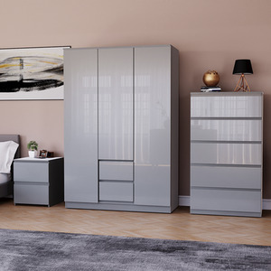 Vida Designs Glinton 3 Piece FSC Bedroom Set - Grey by Vida Designs