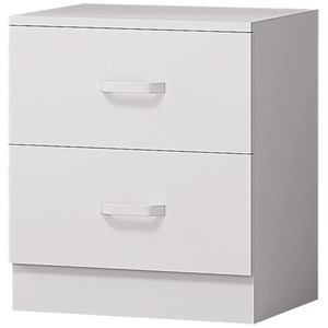 3 Piece Wardrobe Set Bedside 4 Drawer Cabinet Bedroom Furniture - White by Wyld and Coco