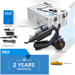 RS3 Electric Scooter - 350W - Black by Riley Scooters