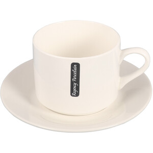 Regency Porcelain Cup and Saucer - White