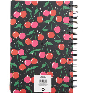 Chunky Cherry Notebook A5 - Black