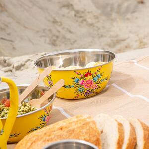 Pansy Picnic Bowl - 21.5cm - Buttercup Pansy / 21.5cm by Billy Can