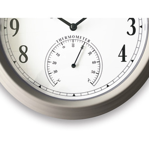 Pololio Wall Clock with Thermometer by Audlee