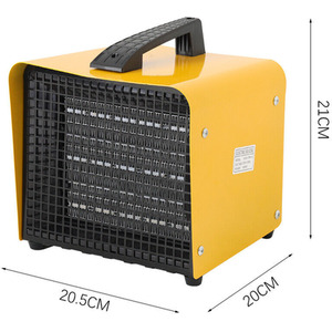 3KW Construction Thermostat Electric Heater - Yellow