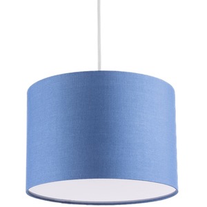 CGC LUCIA Fabric Ceiling Lamp Shade With Frosted Diffuser - Navy Blue by CGC Lighting
