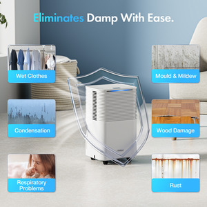 Dehumidifier 12L Day - White by VonHaus