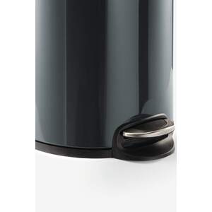 Durable Round Metal Pedal Bin - Charcoal / 20l by Durable