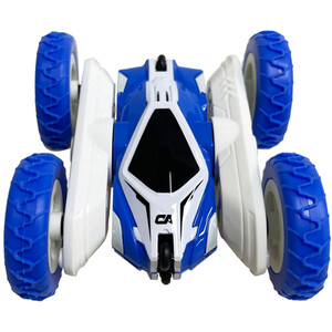Mini Remote Conntrolled Stunt Car - Blue and White