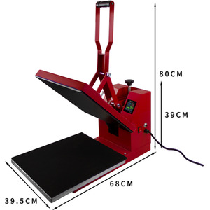 Clam Heat Press 38 x 38cm - Red by PixMax