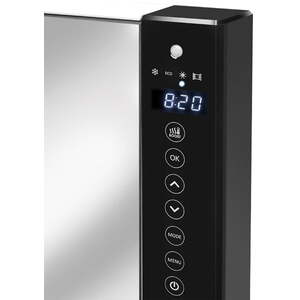 Radialight Windy Electric Bathroom Fan Heater With Towel Bars - White / Steel by Radialight