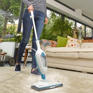 Black and Decker 1300W 10 in 1 Steam Mop - White by Black and Decker