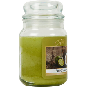 Lime and Coconut Mason Jar Candle - Green