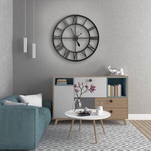 Large Metal Oversized Roman Numerals Wall Clock by WALPLUS