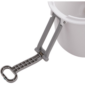 Livingandhome Spin Mop Bucket Set with 2 Extra Heads - Grey & White by Livingandhome