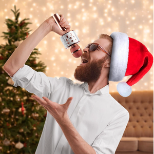 Open Mic Bluetooth Karaoke Microphone - Rose by IJoy