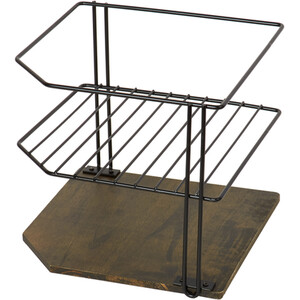 Malmo Corner Plate Stand - Black