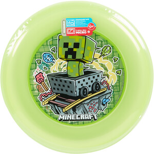Pack of 4 Minecraft Reusable Plates - Green by Minecraft
