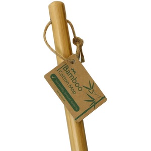 JVL Retro Natural Bamboo String Floor Mop - Brown by JVL